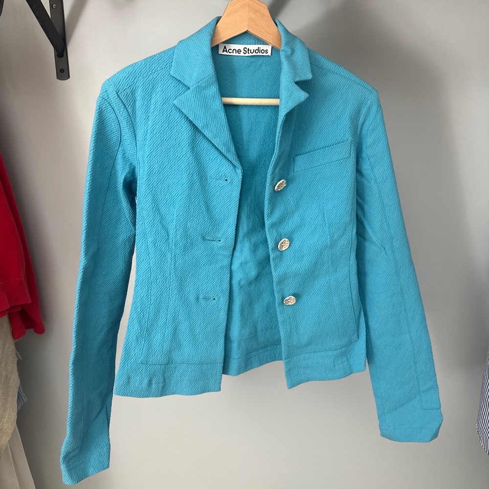 Acne studios women’s blue blazer jacket